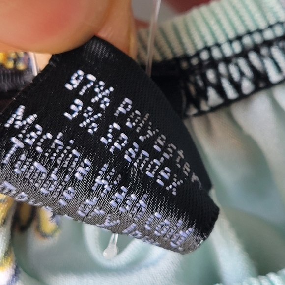 WIN WIN Boho Women's Blouse 3/4 Sleeve Off Shoulder L/XL Lace Multicolor Tunic - Picture 4 of 9